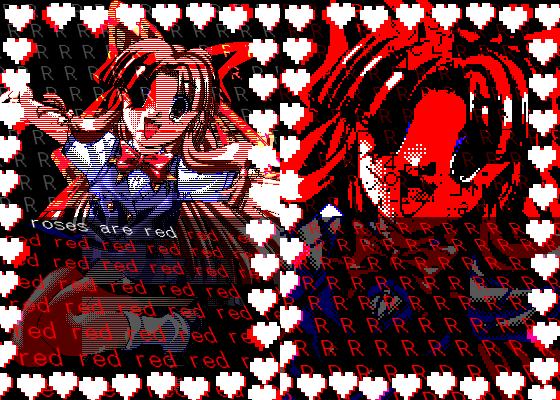 A ribbon-wearing AI girl has switched into Yandere mode (ring -1).